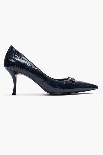 Poesy - Navy Stiletto Pump (Women)