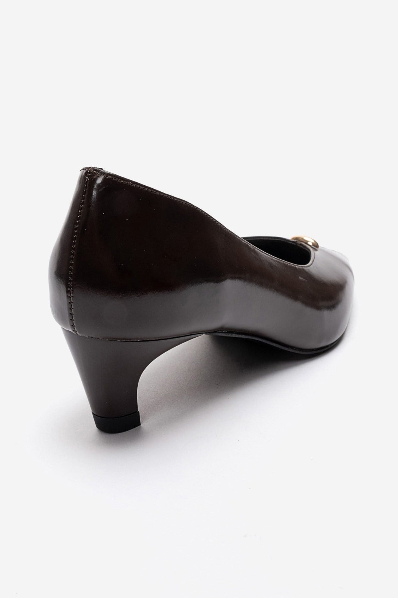 Versay - Brown Kitten Heel Shoe (Women)