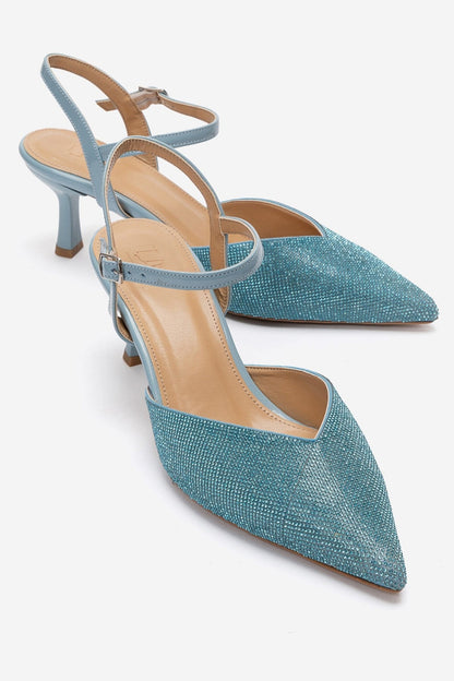 Nivora - Blue Rhinestone Stiletto Heel (Women)