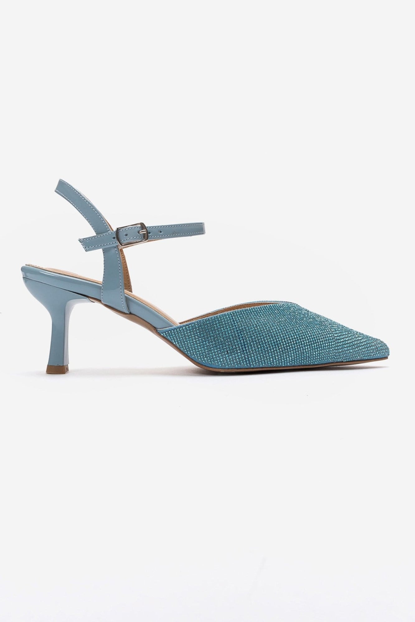 Nivora - Blue Rhinestone Stiletto Heel (Women)
