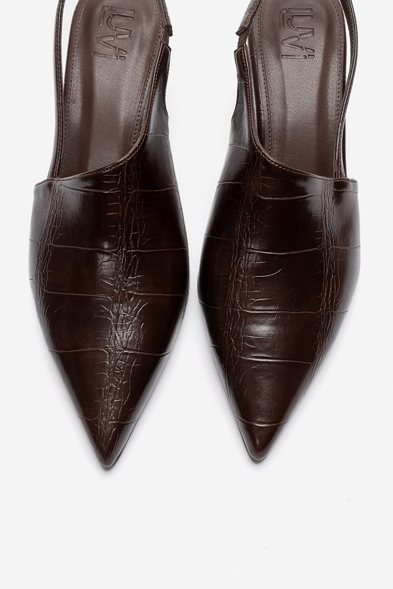 Yarel - Brown Stiletto Slingback Heel (Women)