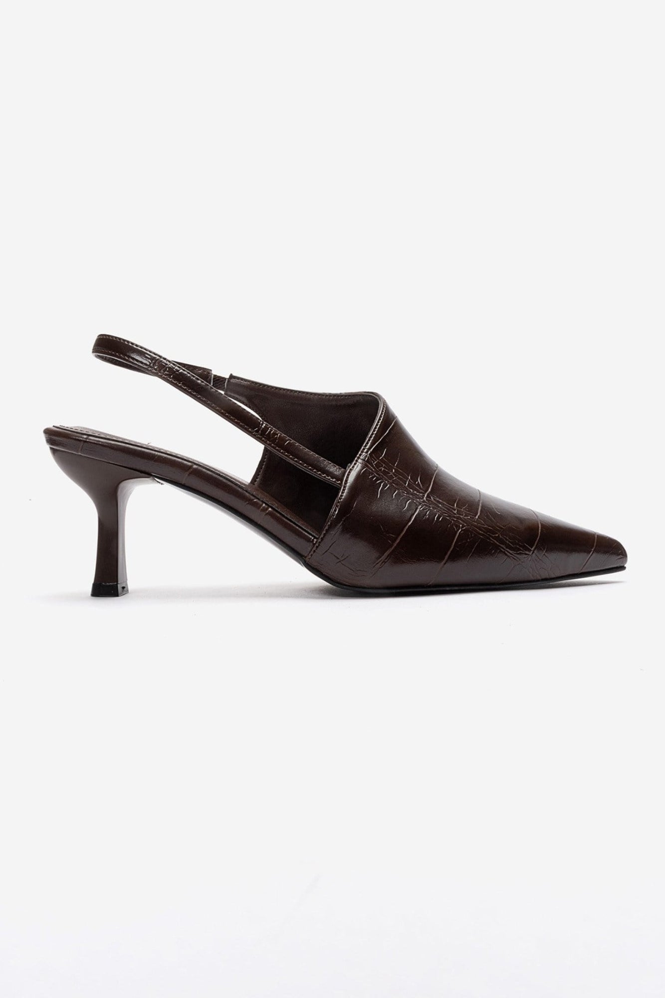 Yarel - Brown Stiletto Slingback Heel (Women)