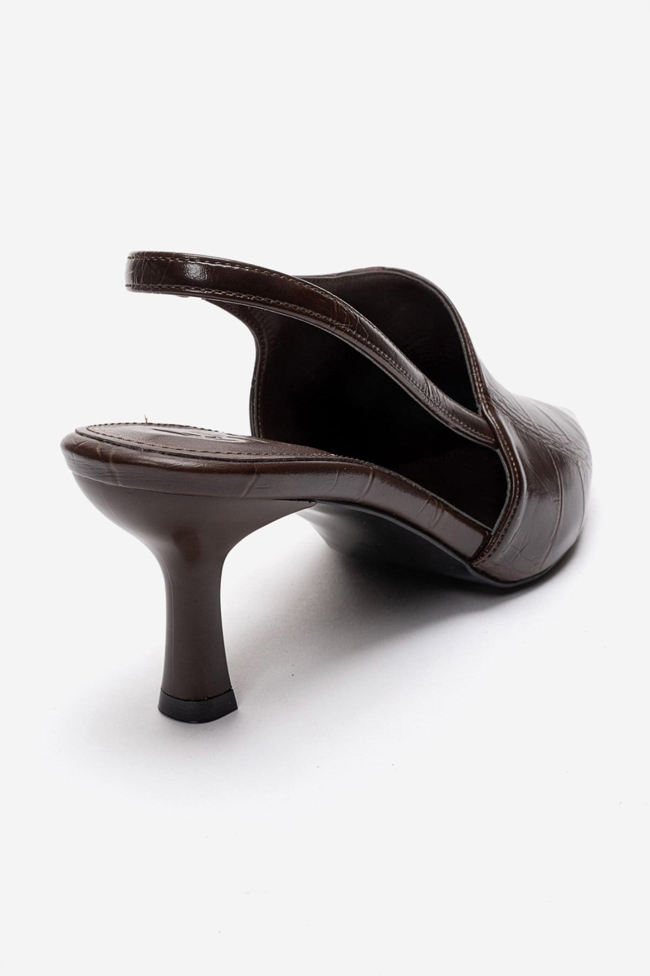 Yarel - Brown Stiletto Slingback Heel (Women)