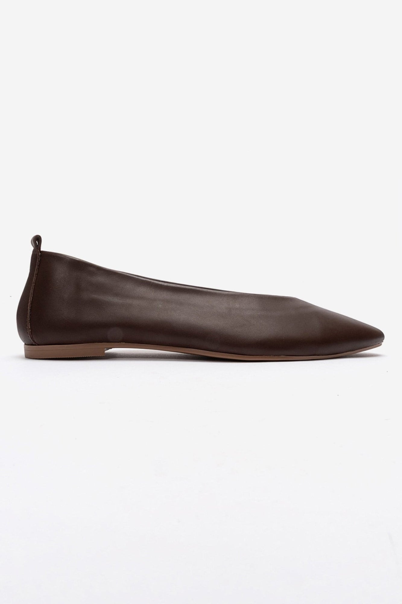 JENAS - Brown Genuine Leather Ballet Flat (Women)