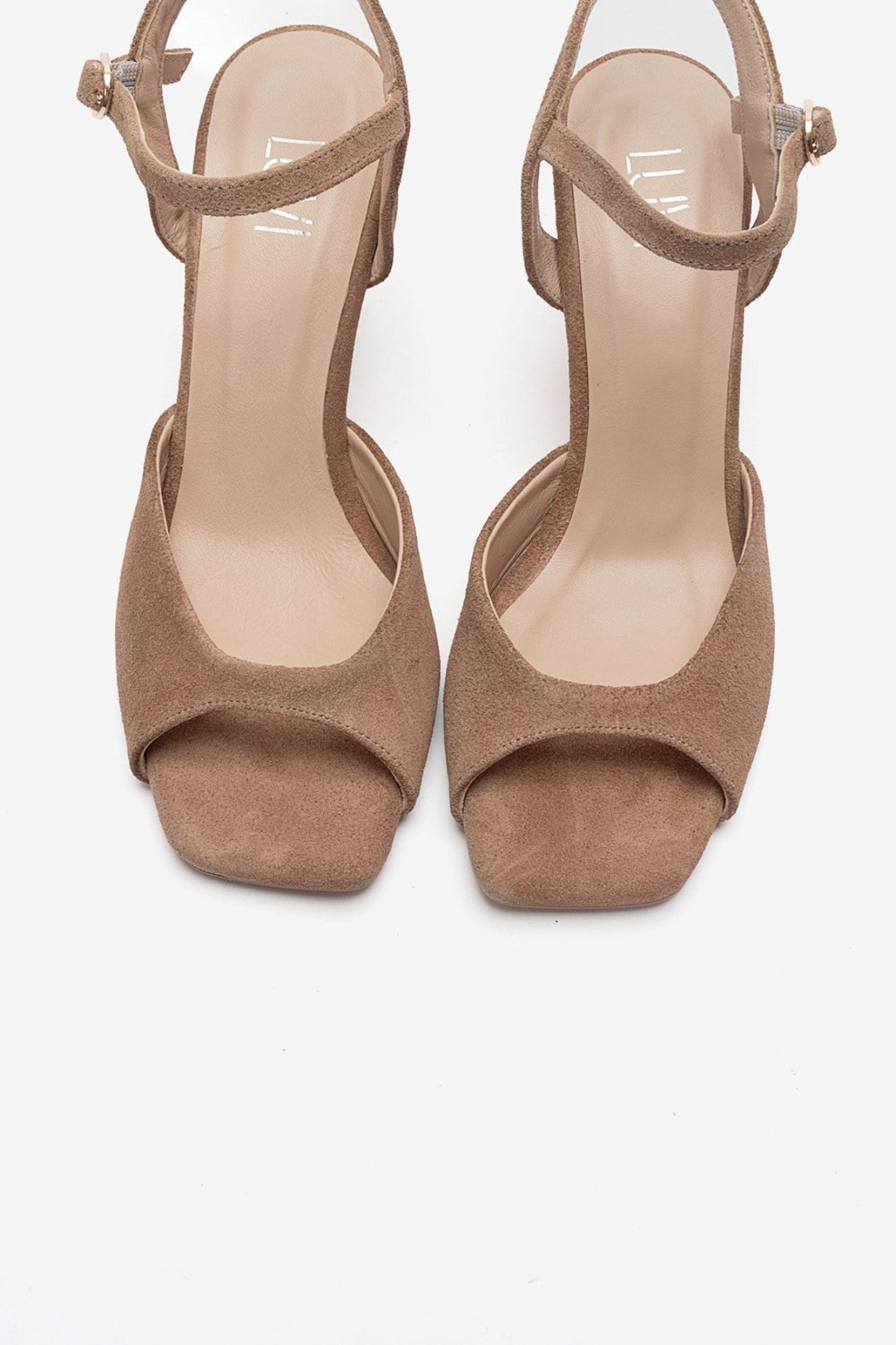 ELVIA - Taupe Genuine Leather Stiletto Pump (Women)
