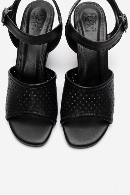 HERVON - Black Wedge Heel Pump (Women)