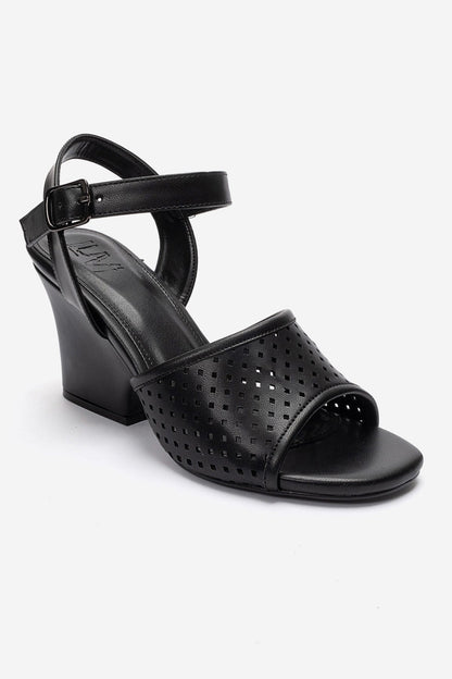 HERVON - Black Wedge Heel Pump (Women)