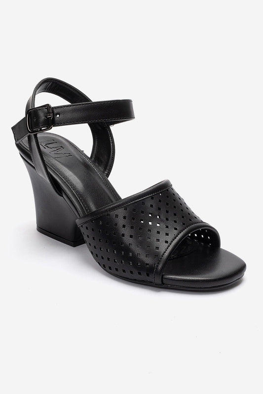 HERVON - Black Wedge Heel Pump (Women)
