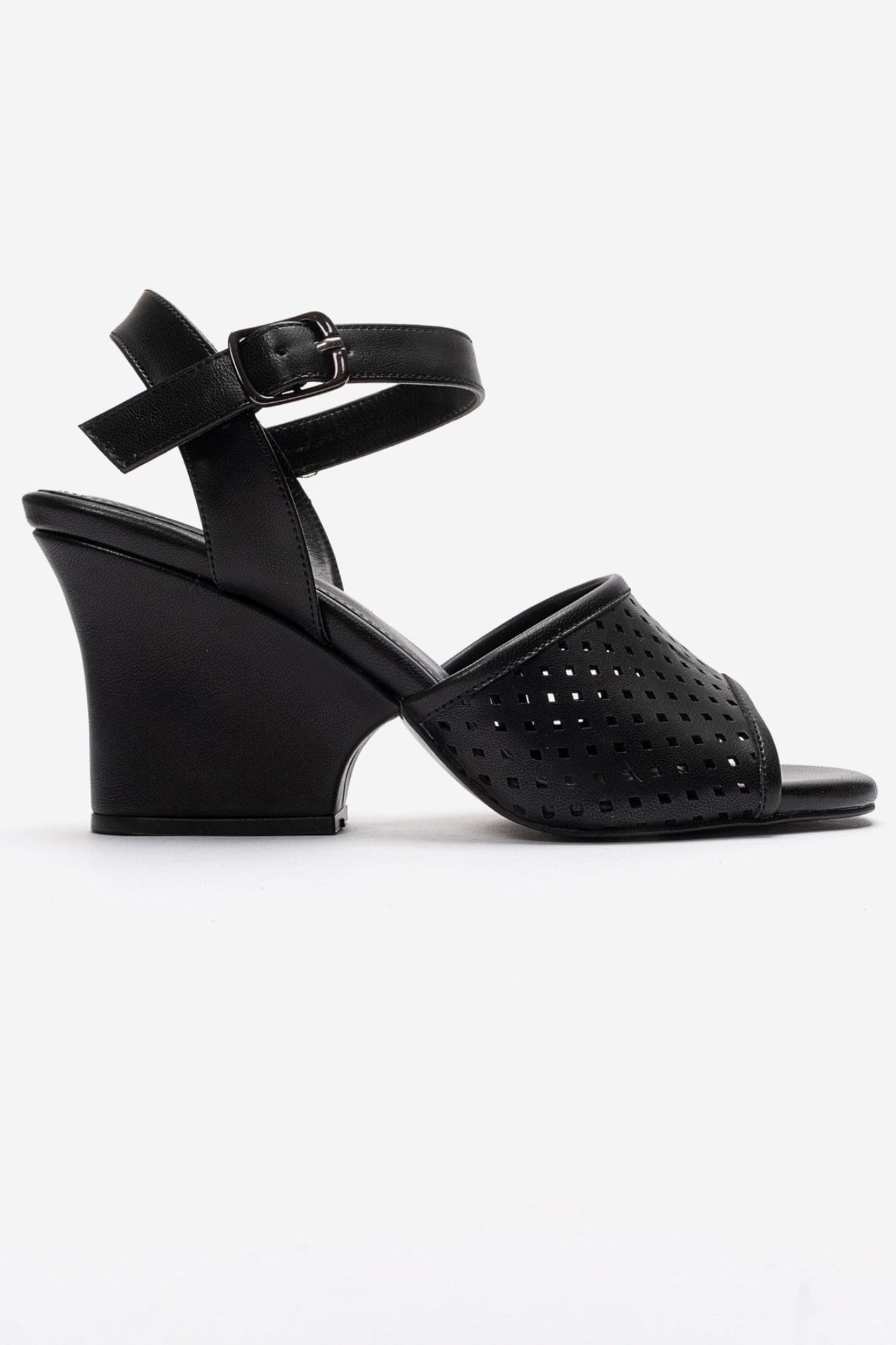 HERVON - Black Wedge Heel Pump (Women)