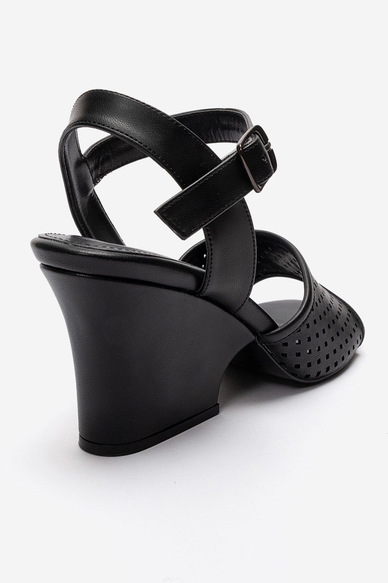 HERVON - Black Wedge Heel Pump (Women)