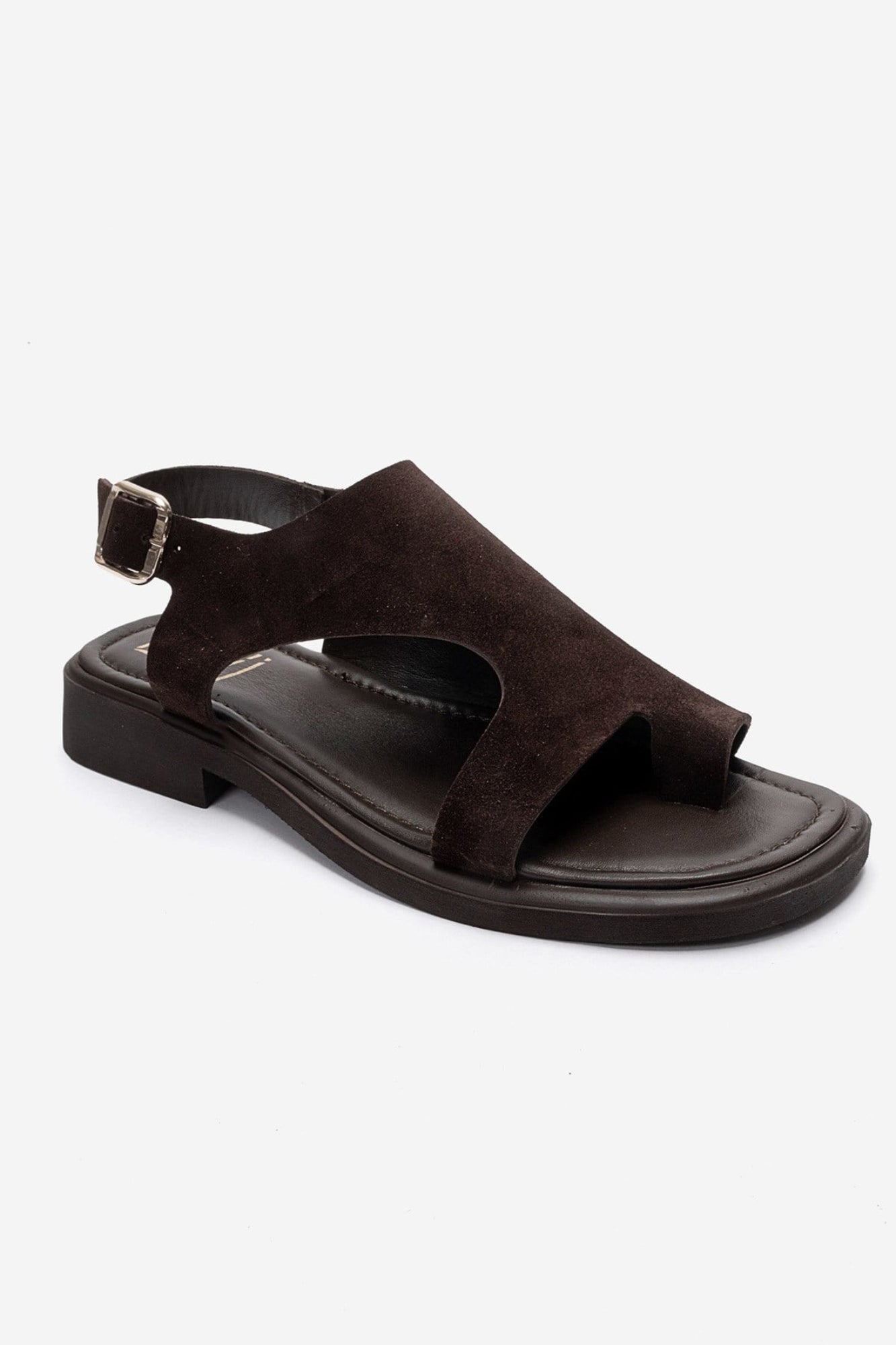 BURLEY - Brown Genuine Leather Toe-Post Sandal (Women)