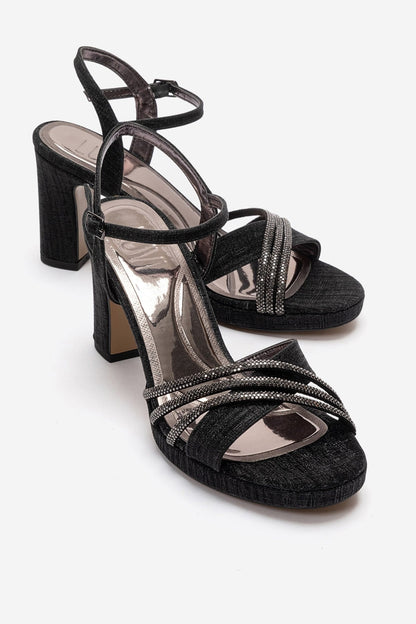 JARENA - Black Block Heel Pump (Women)