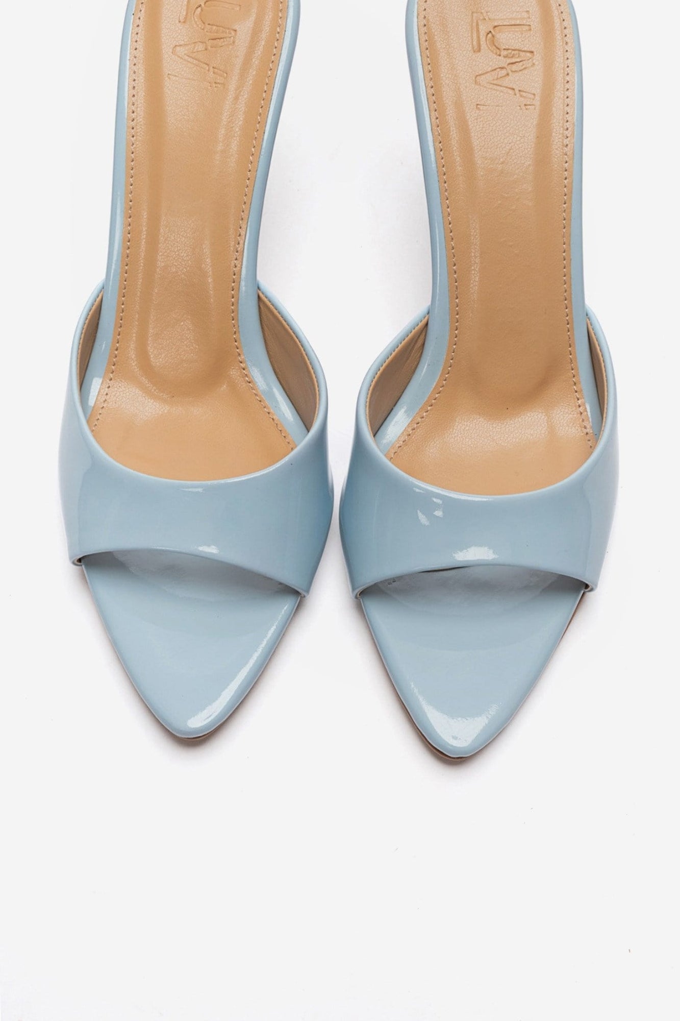 TIERA - Baby Blue Thin Heel Mule (Women)