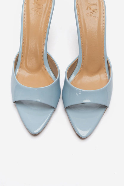 TIERA - Baby Blue Thin Heel Mule (Women)