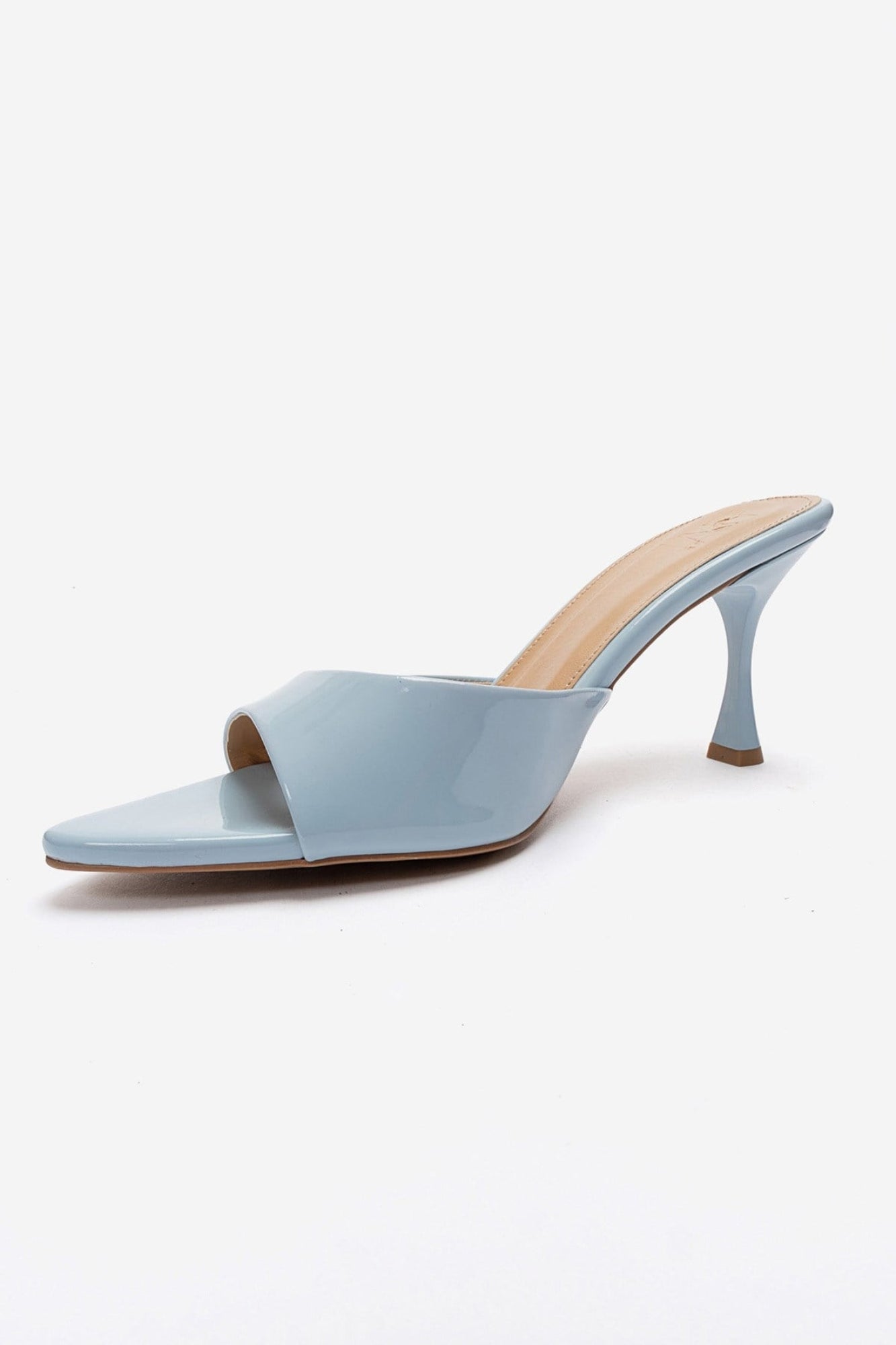 TIERA - Baby Blue Thin Heel Mule (Women)