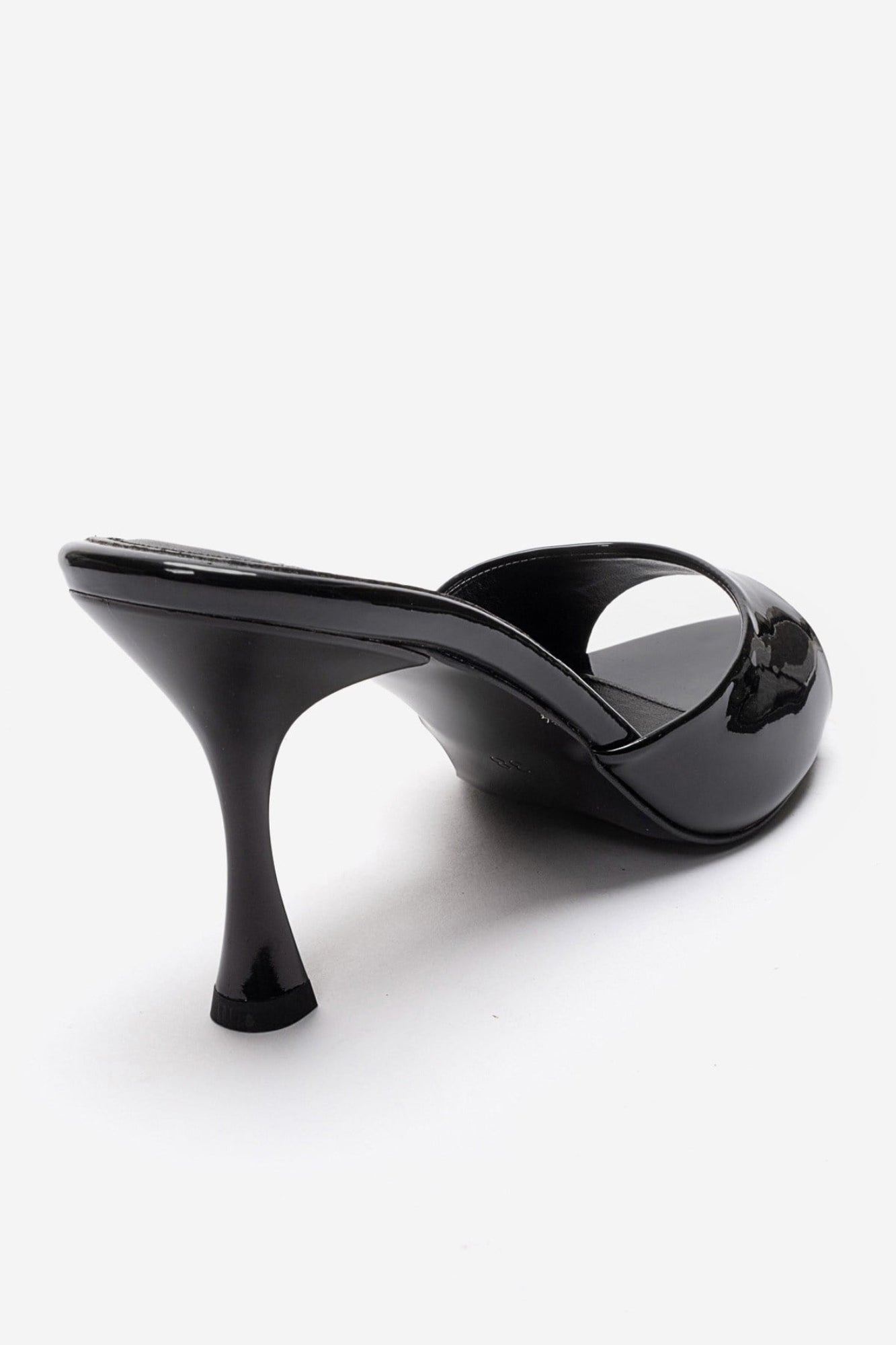 TIERA - Black Thin Heel Mule (Women)