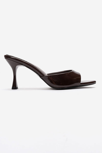 TIERA - Brown Thin Heel Mule (Women)