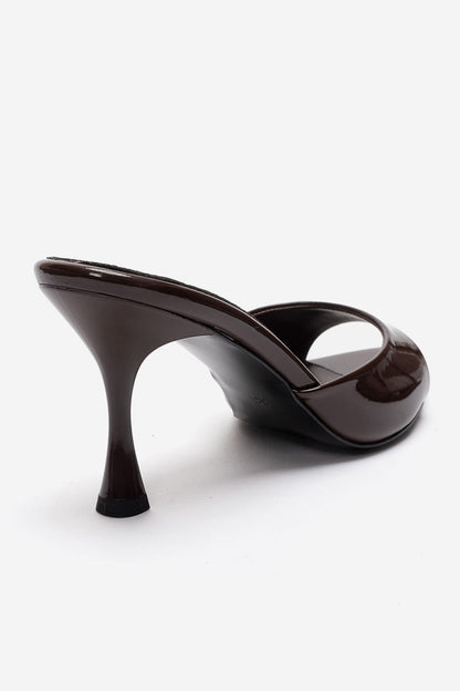 TIERA - Brown Thin Heel Mule (Women)