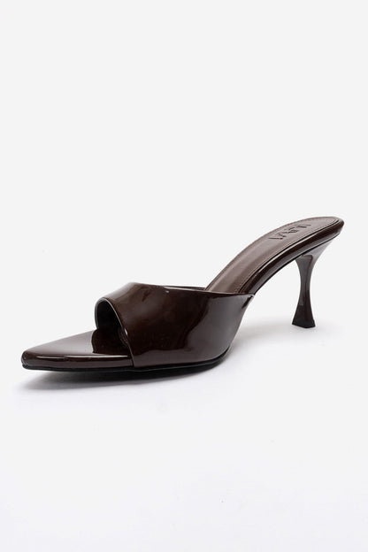 TIERA - Brown Thin Heel Mule (Women)