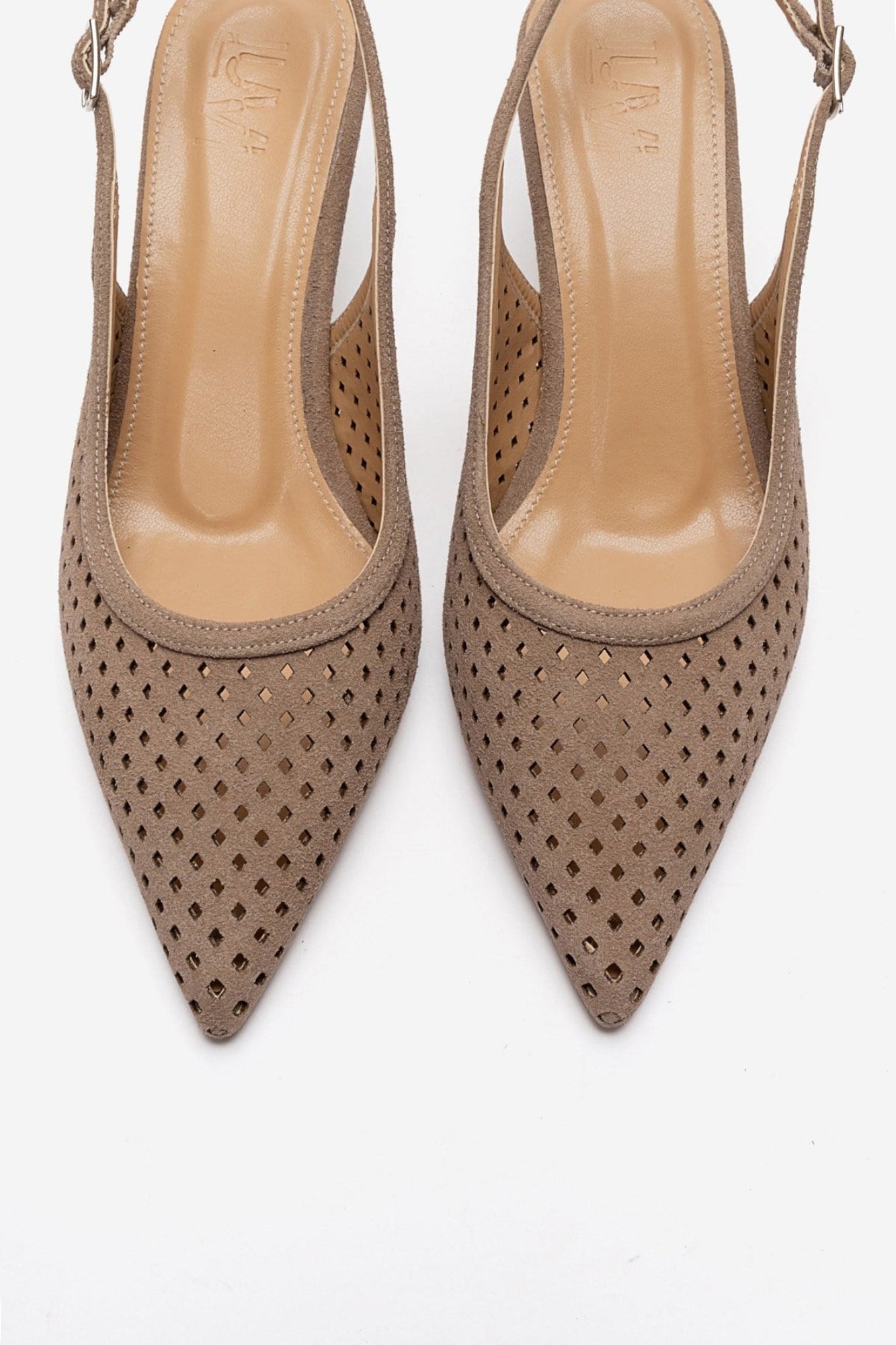 UVIEN - Taupe Suede Stiletto Pump (Women)