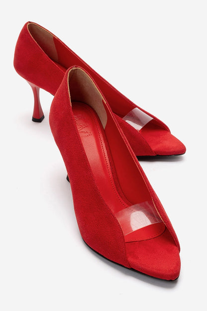 VARELIA - Red Suede Stiletto Pump (Women)