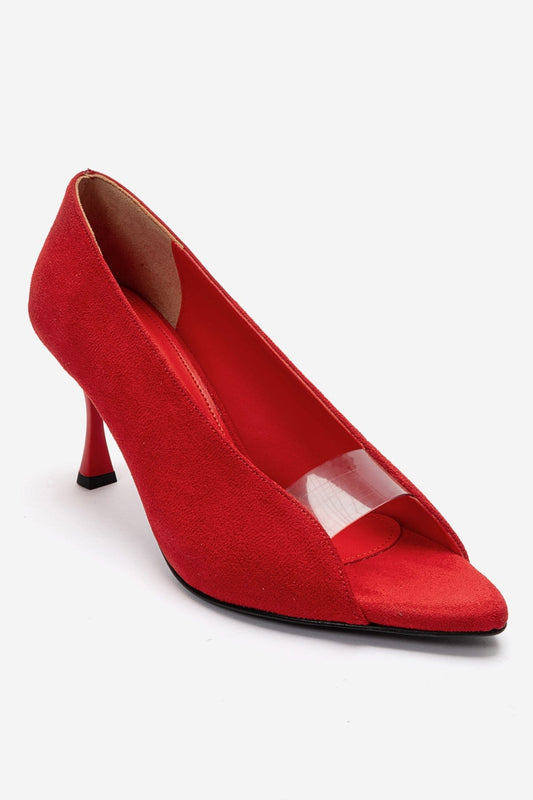 VARELIA - Red Suede Stiletto Pump (Women)