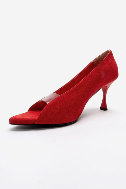VARELIA - Red Suede Stiletto Pump (Women)
