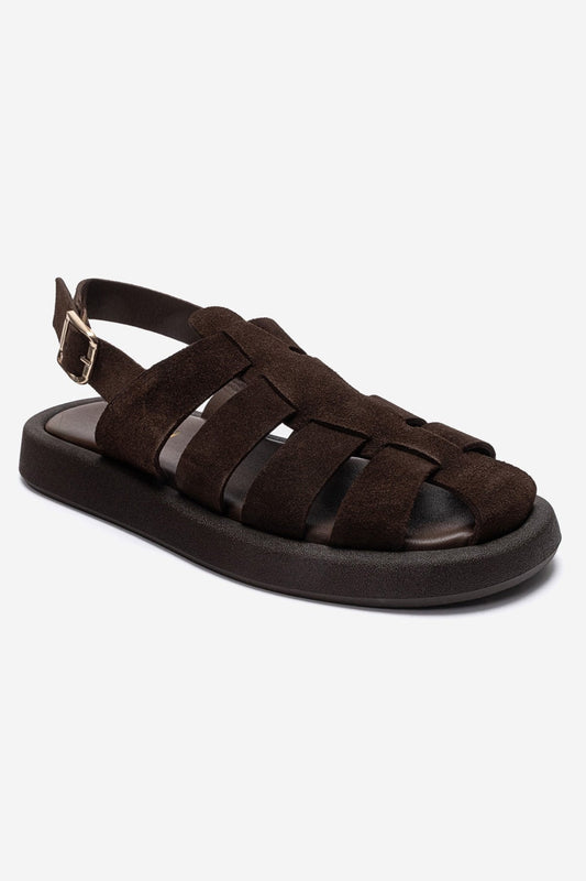 JOURA - Cognac Genuine Leather Sandal (Women)