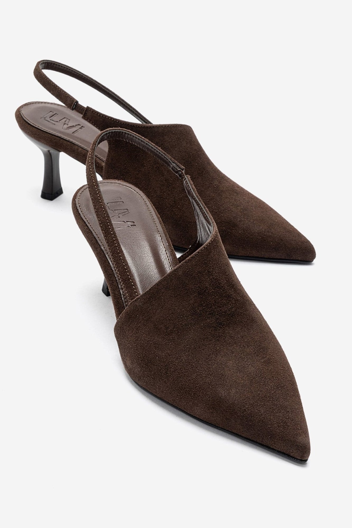 YAREL - Brown Pointed Toe Stiletto Pump (Women)
