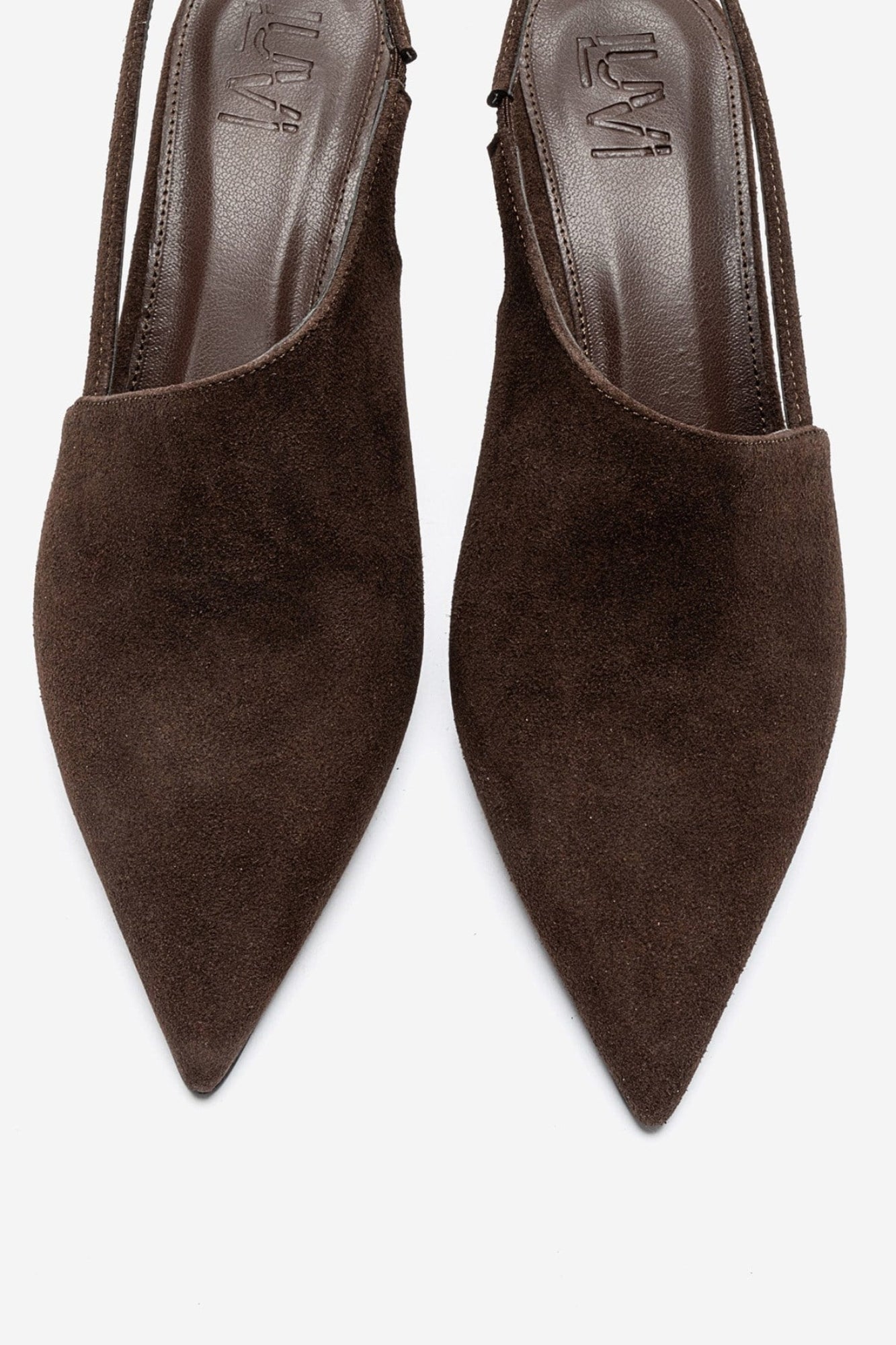 YAREL - Brown Pointed Toe Stiletto Pump (Women)