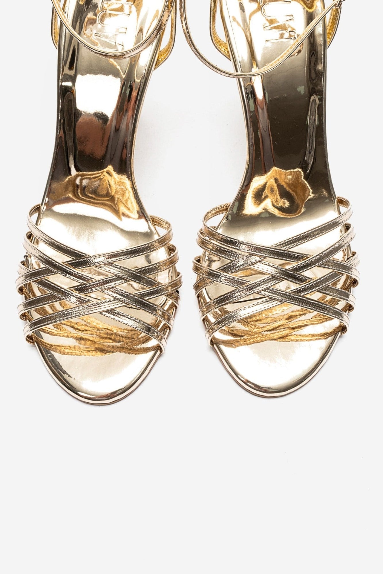 LORION - Gold Thin-Strap Stiletto Pump (Women)