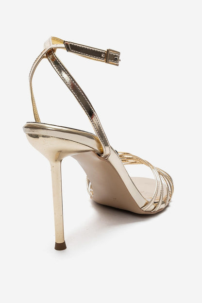LORION - Gold Thin-Strap Stiletto Pump (Women)