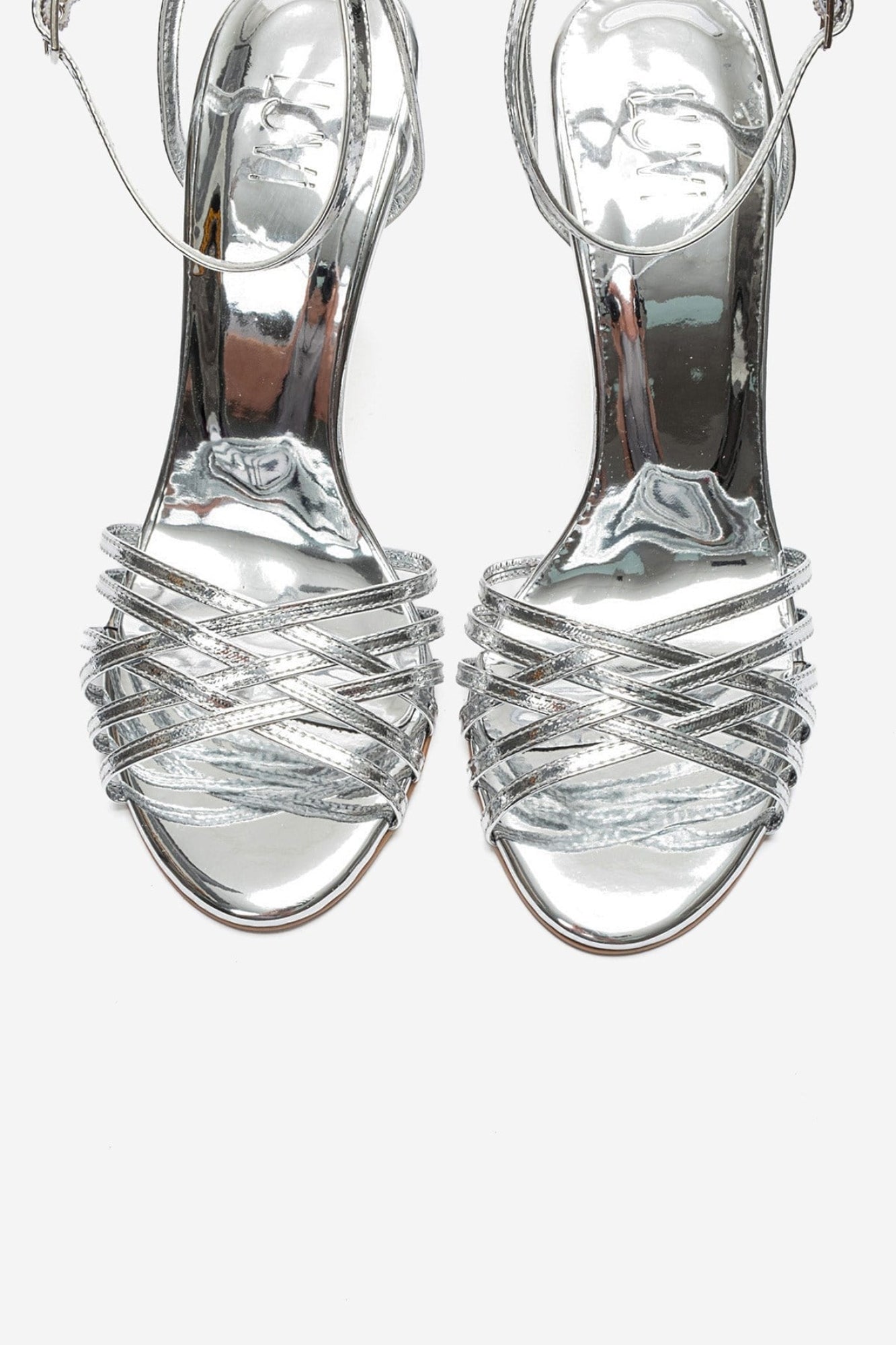 LORION - Silver Thin-Strap Stiletto Pump (Women)