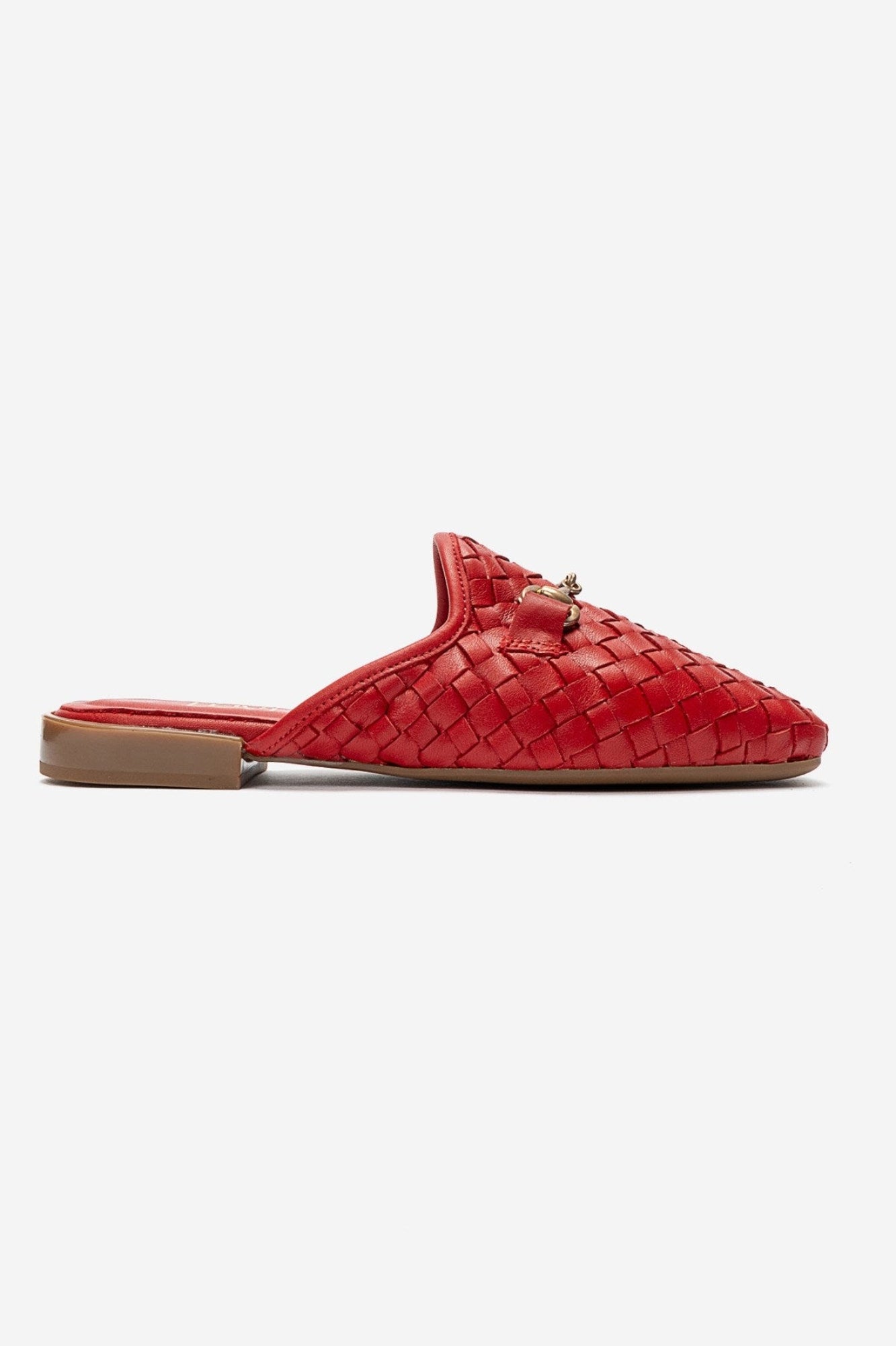 Senia - Red Genuine Leather Mule (Women)