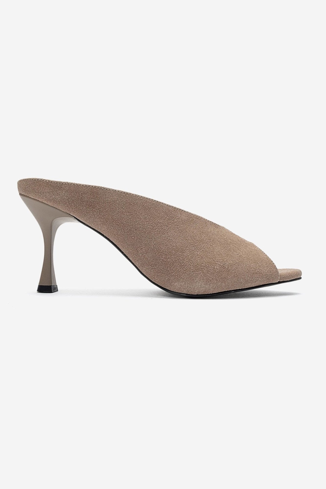 PELINA - Taupe Stiletto Heel Mule (Women)