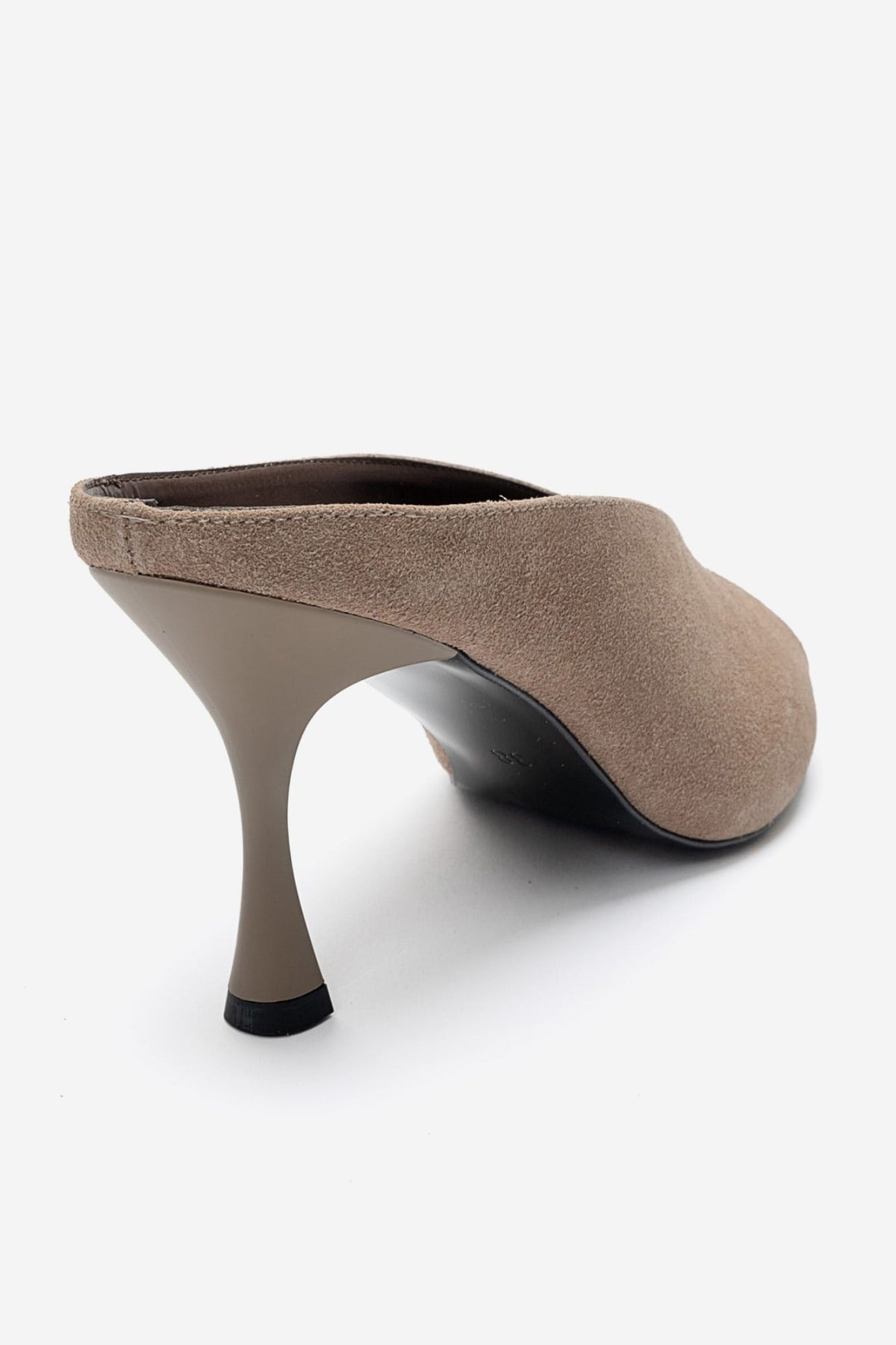 PELINA - Taupe Stiletto Heel Mule (Women)