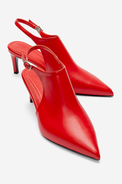 ROSALIE - Red Pointed Toe Stiletto Heel (Women)