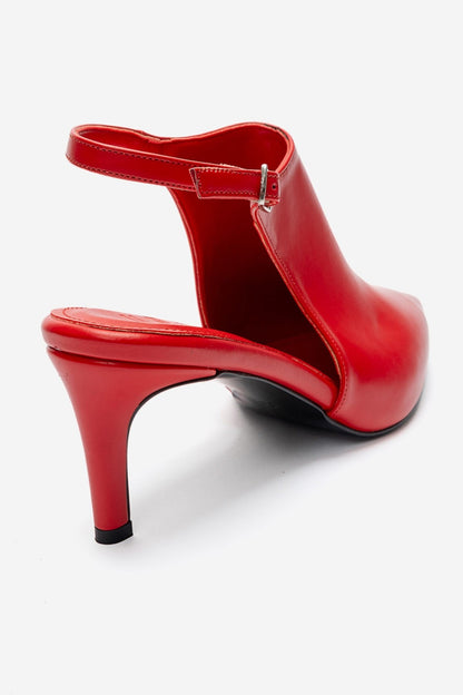 ROSALIE - Red Pointed Toe Stiletto Heel (Women)