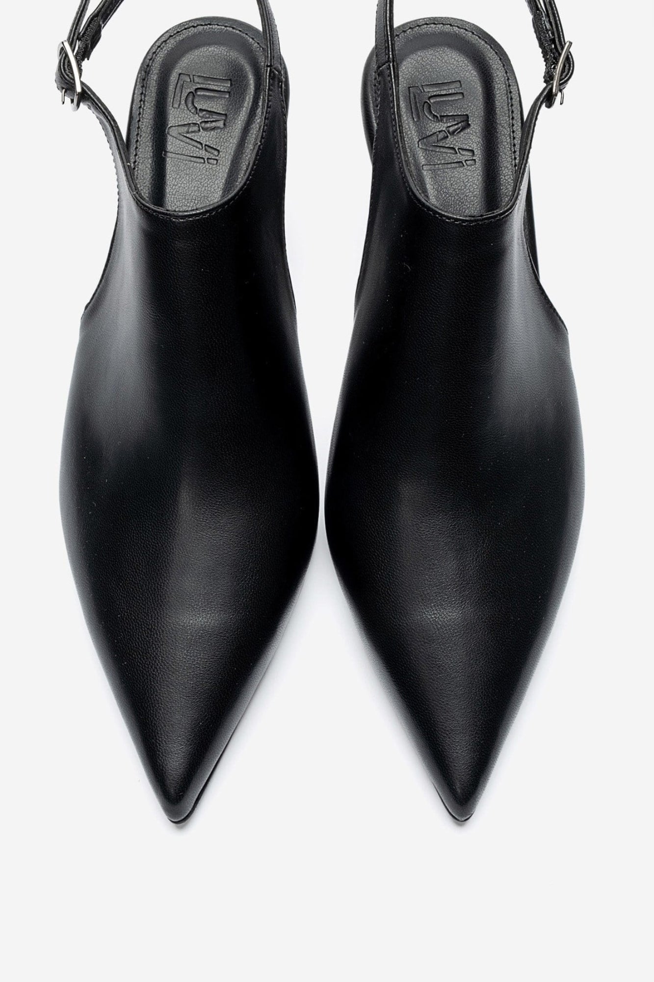 ROSALIE - Black Pointed Toe Stiletto Heel (Women)