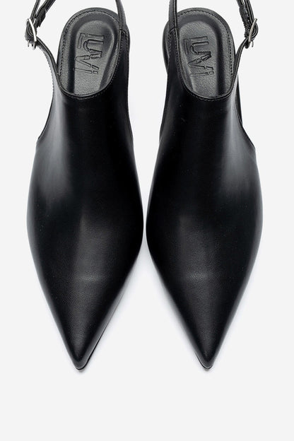 ROSALIE - Black Pointed Toe Stiletto Heel (Women)