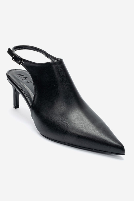 ROSALIE - Black Pointed Toe Stiletto Heel (Women)