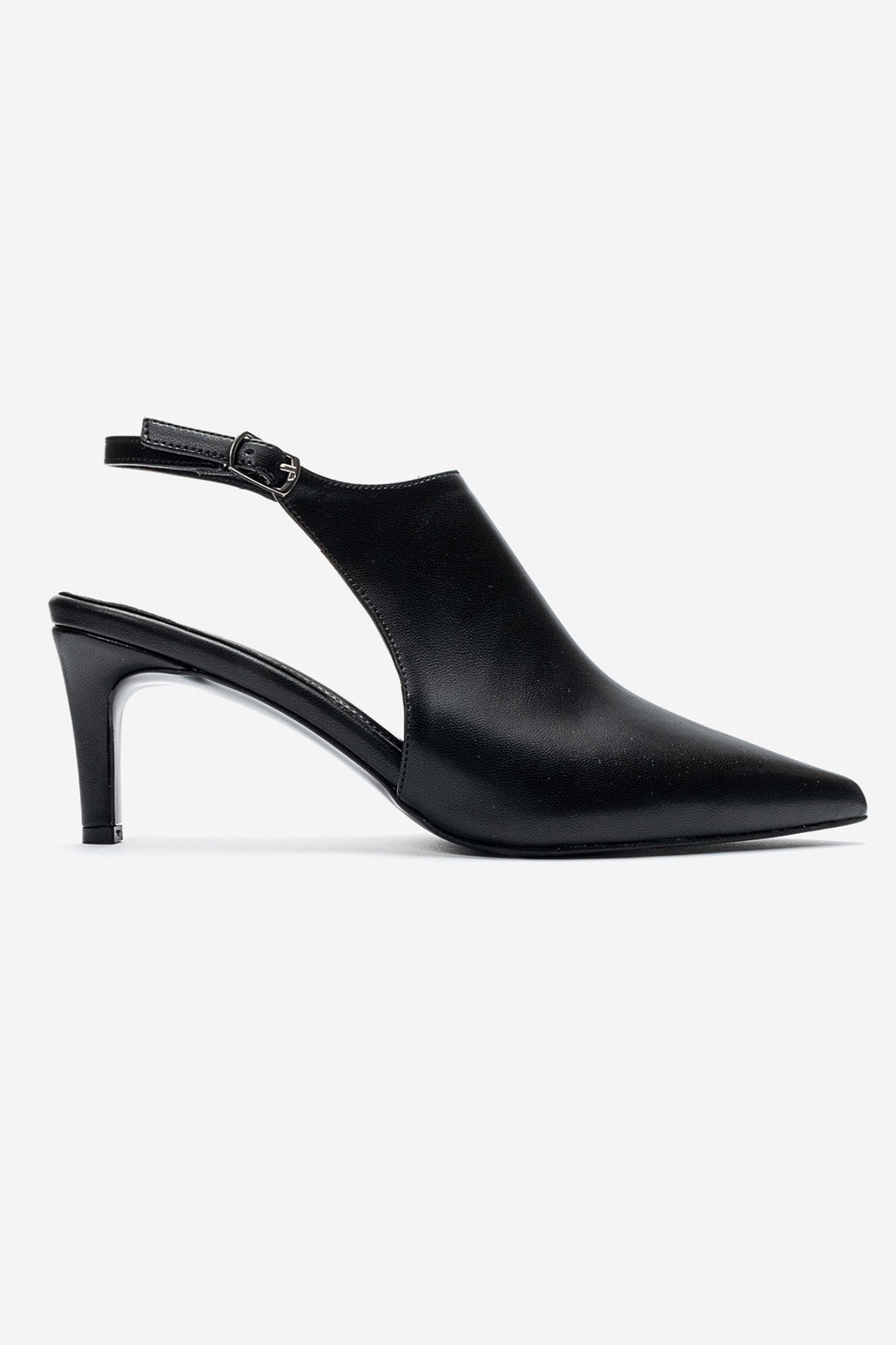 ROSALIE - Black Pointed Toe Stiletto Heel (Women)