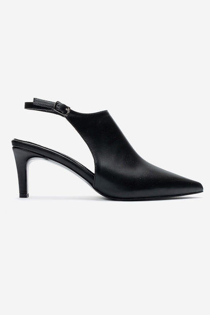 ROSALIE - Black Pointed Toe Stiletto Heel (Women)