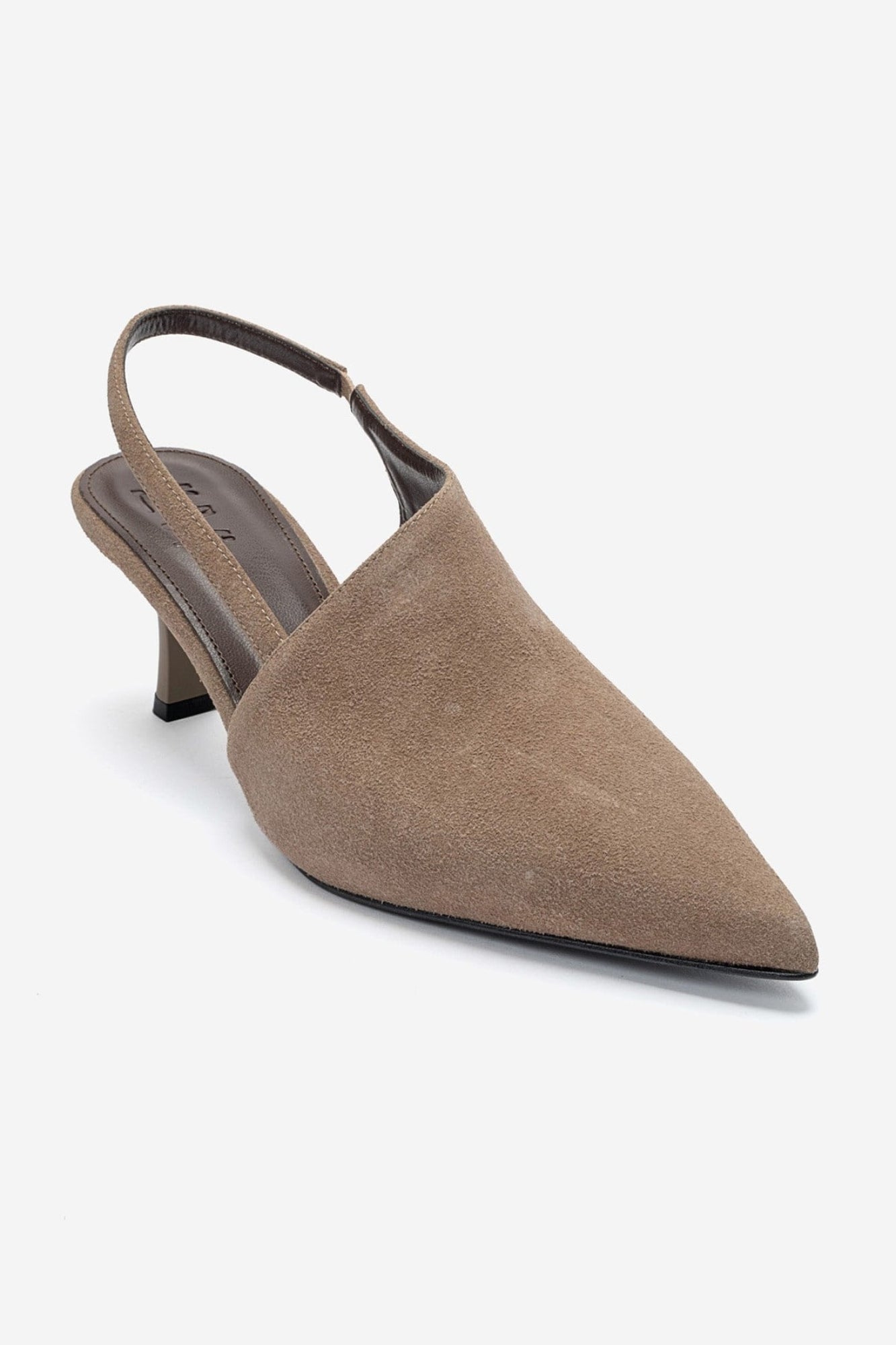 YAREL - Taupe Suede Stiletto Heel Shoe (Women)
