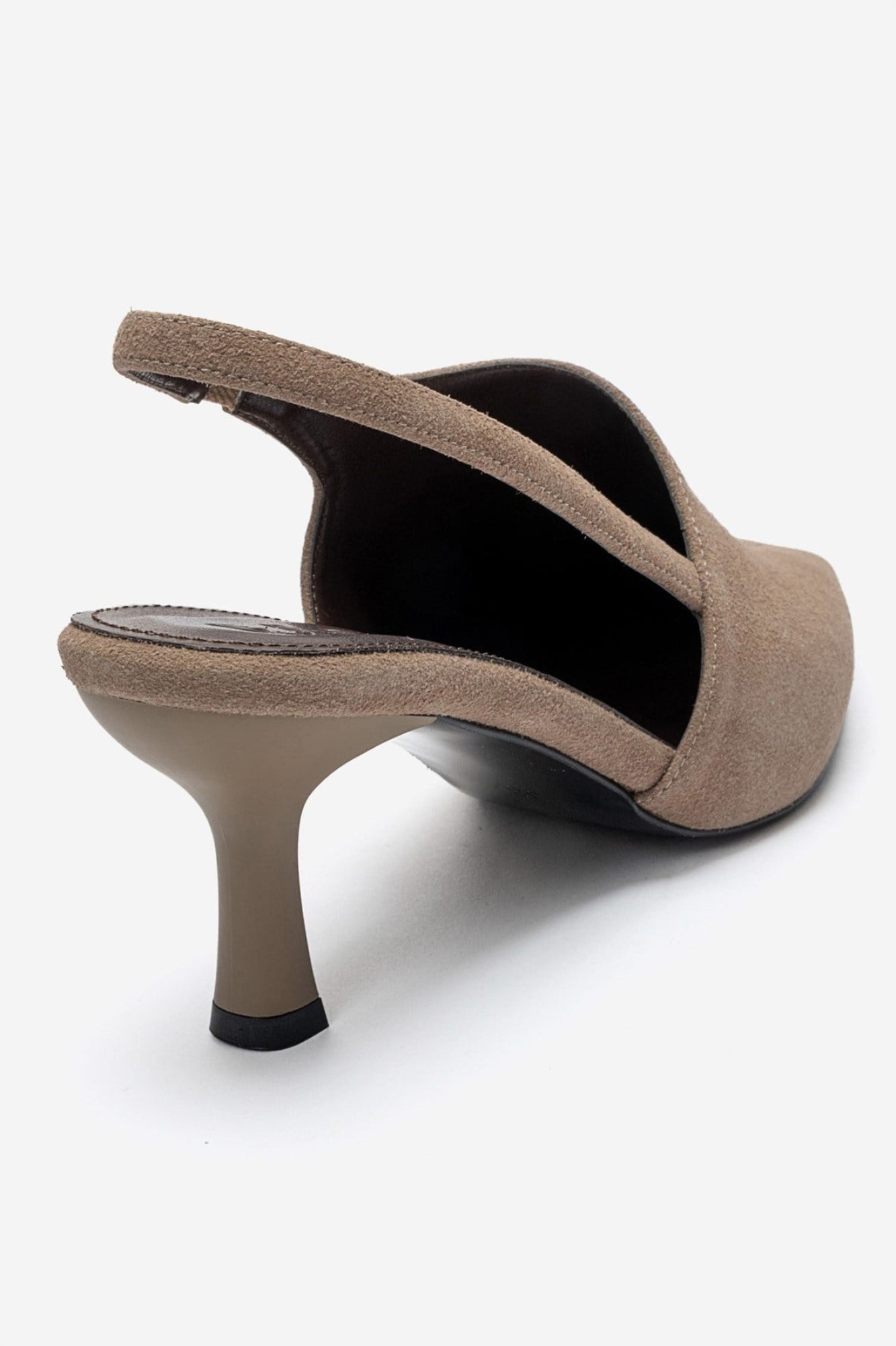 YAREL - Taupe Suede Stiletto Heel Shoe (Women)
