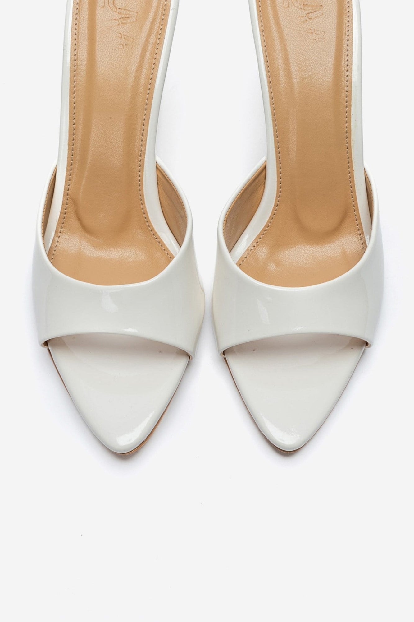 TIERA - White Patent Stiletto Mule (Women)