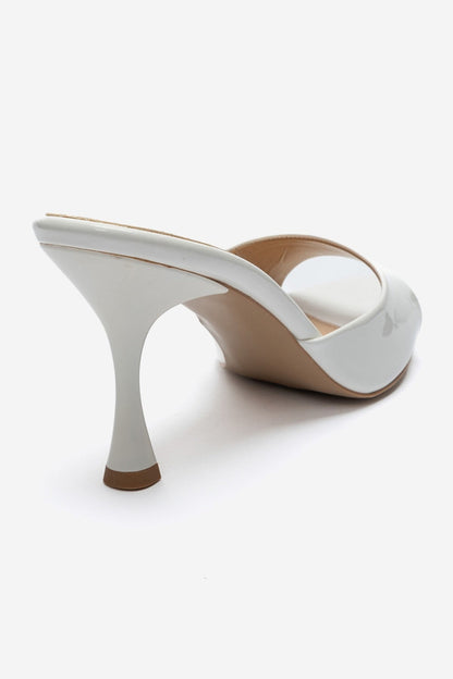 TIERA - White Patent Stiletto Mule (Women)