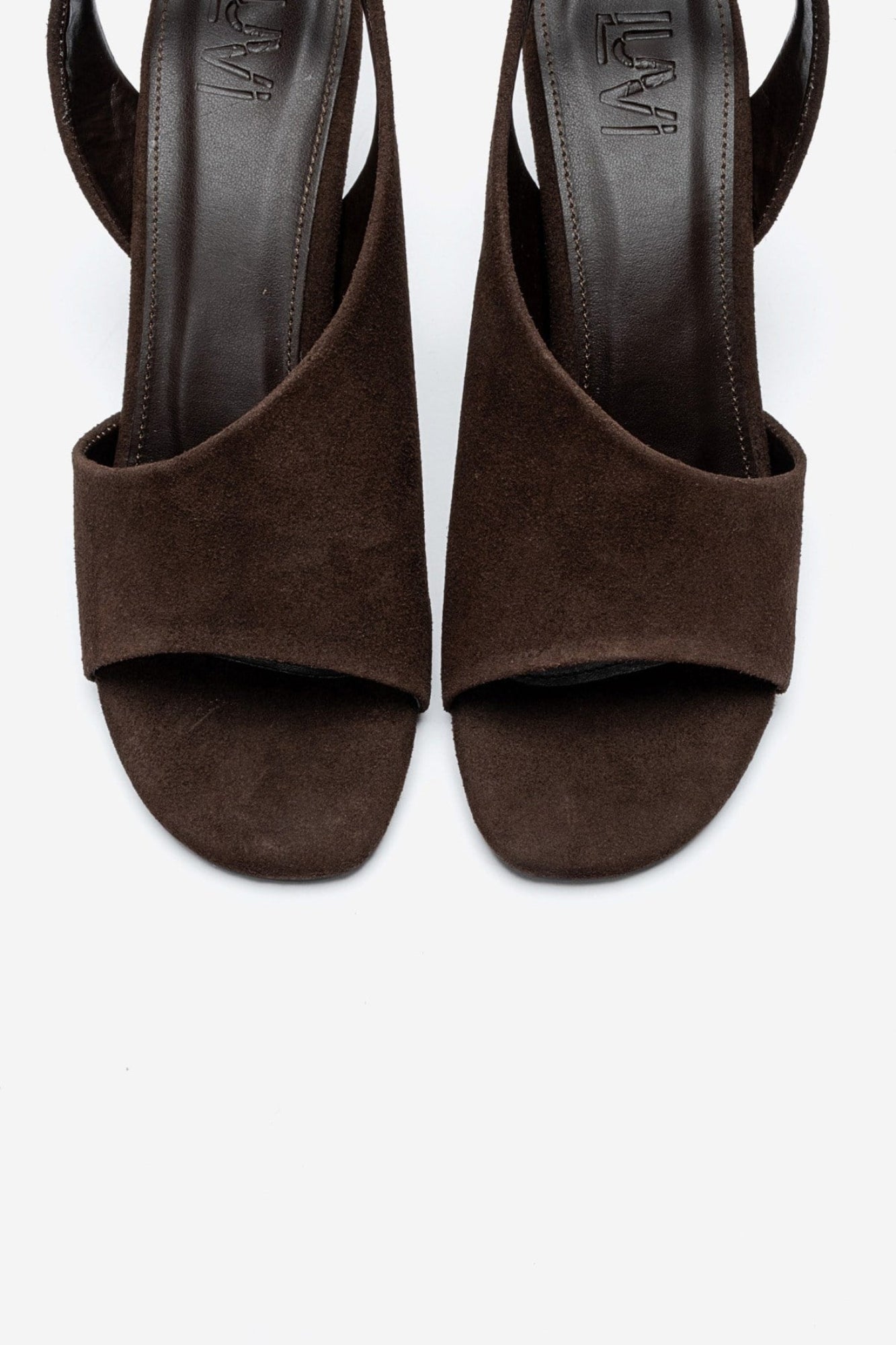 ZYRA - Brown Suede Block Heel Shoe (Women)