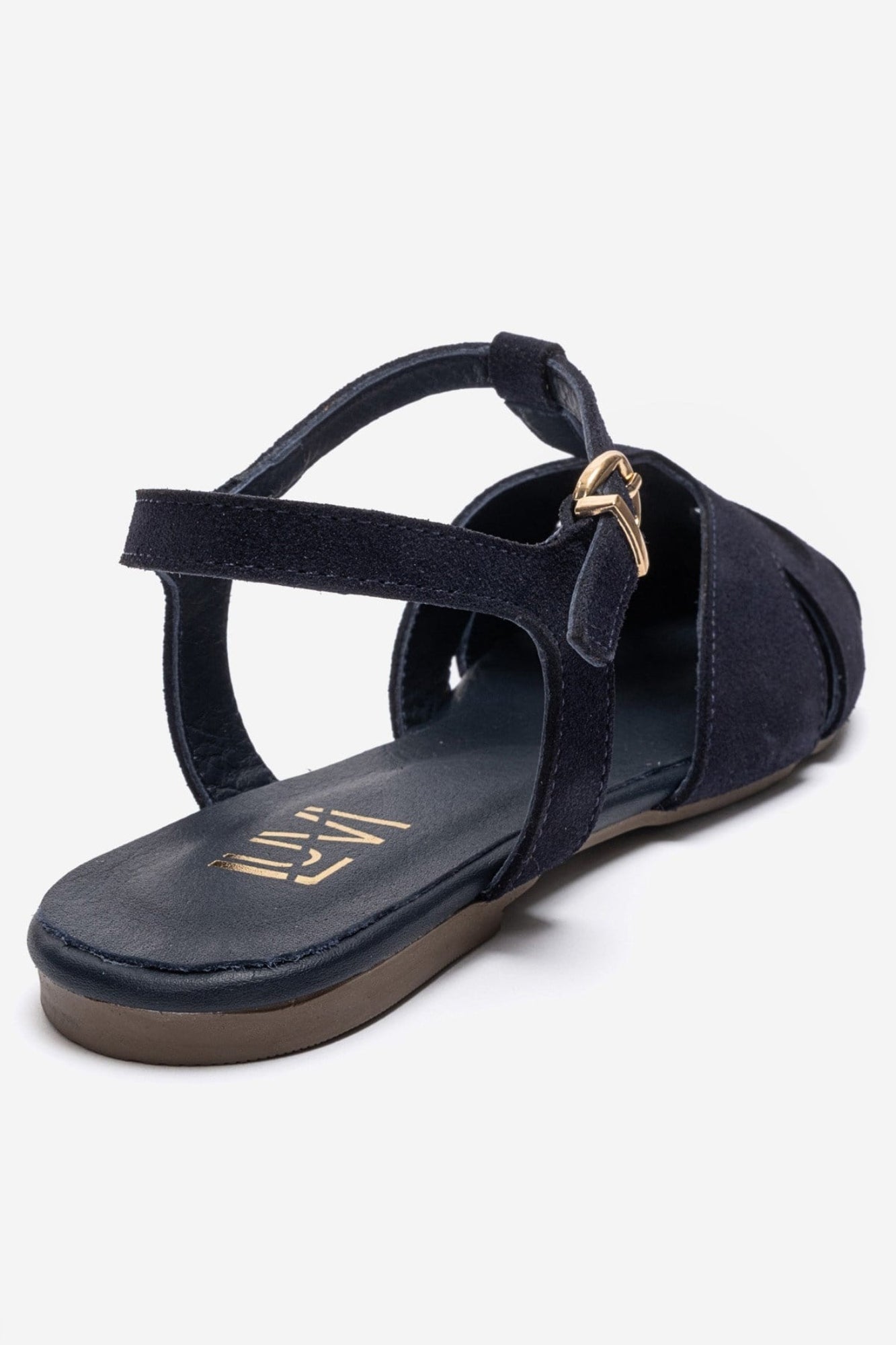 NATHALIE - Navy Genuine Leather Sandal (Women)