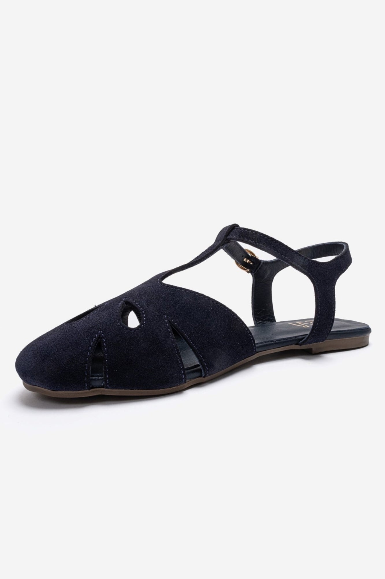 NATHALIE - Navy Genuine Leather Sandal (Women)